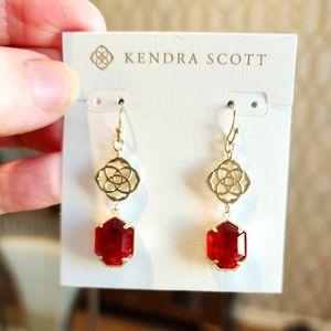 Kendra Scott Gold Logo Earrings